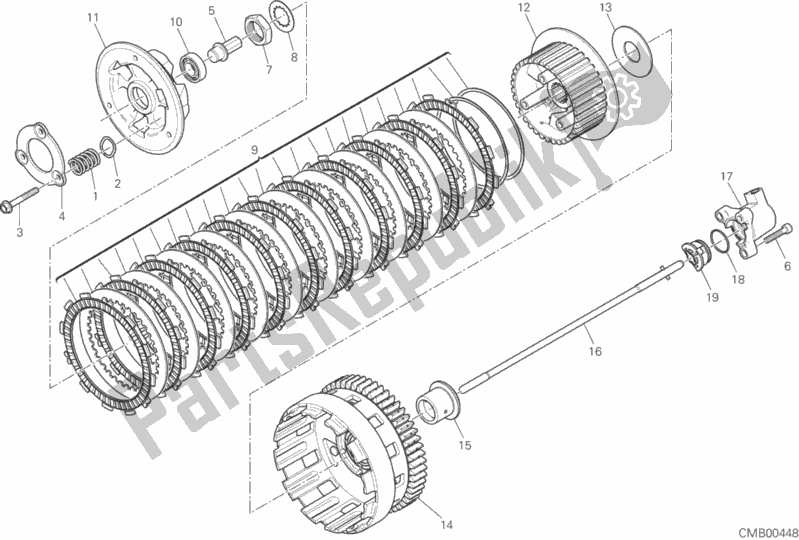 Todas las partes para Embrague de Ducati Superbike 1299S ABS 2015